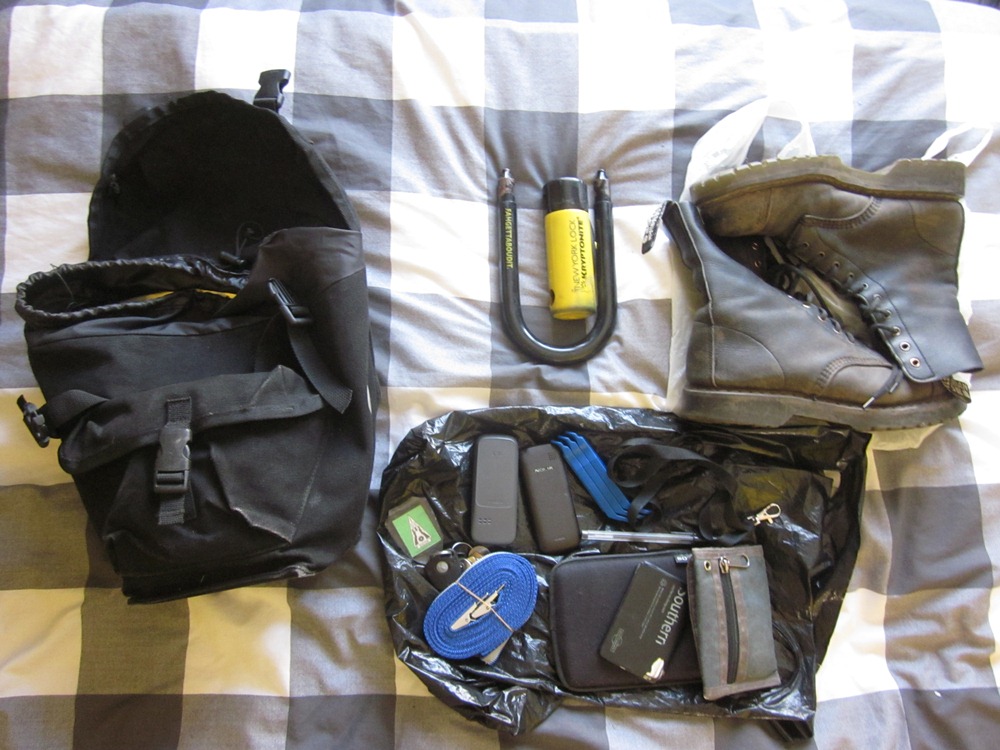 Contents of front right pannier