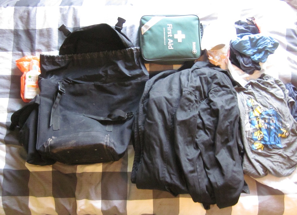 Contents of rear right pannier