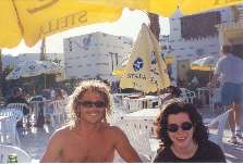 Greg and Heloise at the bar