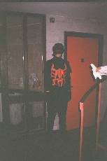 John Kirk dressed as Spider-Man 2099