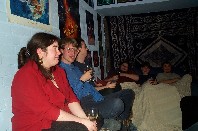 Lorna, Matt, Alan, Bob, Simon, Eemeli at Christmas party