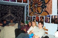 Simon, Eemeli, Jane, Hayley, Ed at Christmas party