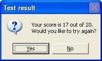 Test score